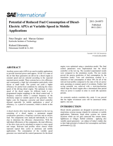 Potential of Reduced Fuel Consumption of Diesel