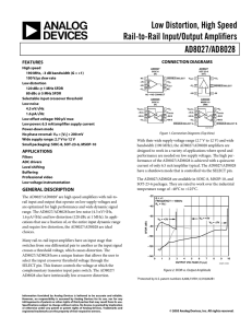 Analog Devices AD8028ARZ datasheet
