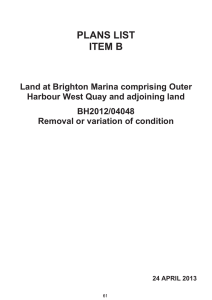 Land at Brighton Marina comprising Outer Harbour West Quay and