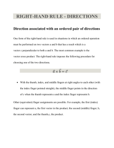 RIGHT-HAND RULE - DIRECTIONS - idc