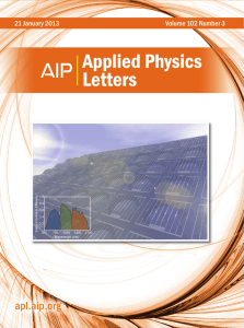 Applied Physics Letters - Atwater Research Group