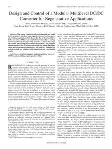 Design and Control of a Modular Multilevel DC/DC Converter for