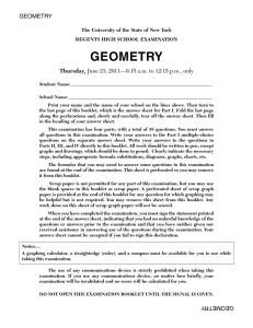 geometry Exam