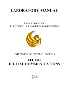 eel 4515 digital communications - ECE Department