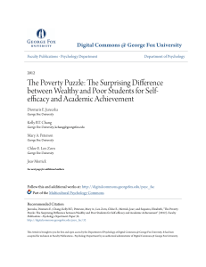 The Poverty Puzzle - Digital Commons @ George Fox University