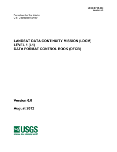 USGS Landsat Data Continuity Mission (LDCM) Level 1 (L1) Data