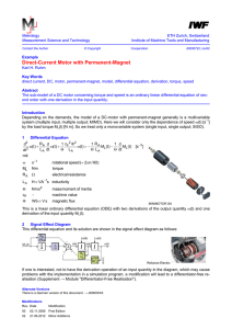 Direct-Current Motor with Permanent