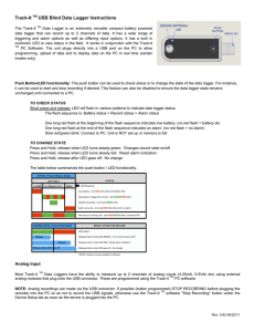 Track-It USB Logger without Display Operation