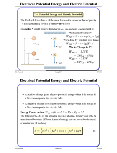 Electrical Potential Energy and Electric Potential