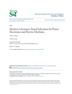 Modern Laboratory-Based Education for Power Electronics and