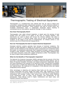 Thermographic Testing of Electrical Equipment - Hanover