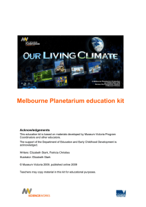Our Living Climate Planetarium education kit