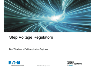 Step Voltage Regulators