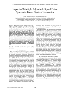 Impact of Multiple Adjustable Speed Drive System to Power System