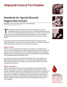 Standards article for web.p65 - Fire Suppression Systems Association