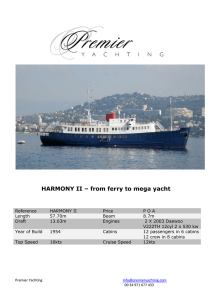 HARMONY II – from ferry to mega yacht