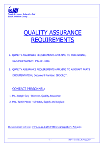 quality assurance requirements - Israel Aerospace Industries Ltd.