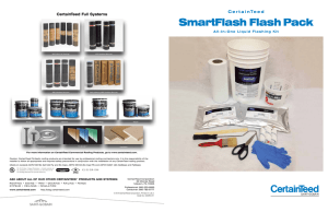 SmartFlash Flashing Membrane Brochure