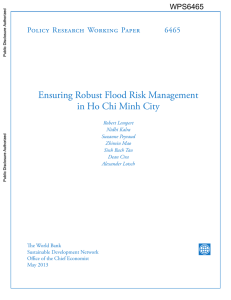 Ensuring robust flood risk management in Ho Chi Minh city