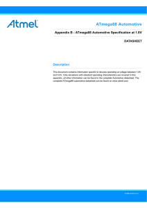 Appendix B - ATmega88 Automotive Specification at 1.8V