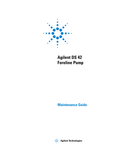 DS 42 Foreline Pump Maintenance Guide