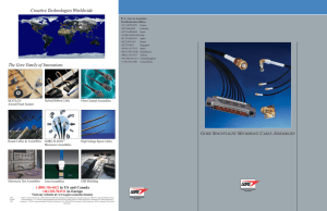 GORE Spaceflight Microwave Cable Assemblies Catalog