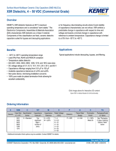 X5R Dielectric, 4 – 50 VDC (Commercial Grade)