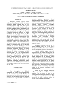 NOISE AND DEGRADATION OF ELECTROLYTIC CAPACITORS