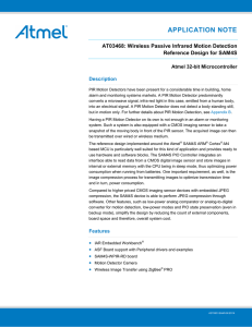 AT03468: Wireless Passive Infrared Motion Detection