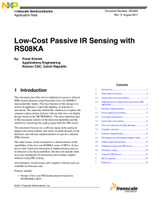 Low-Cost Passive IR Sensing with RS08KA