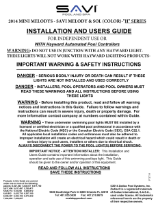 installation and users guide