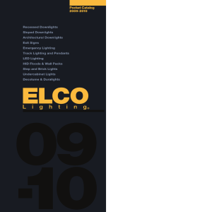 Pocket Catalog - Elco Lighting