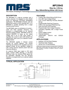 MP3394S - Monolithic Power System