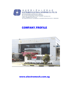 our Company Profile - Electromech Electrical Enterprise