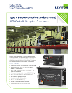 Type 4 Surge Protective Devices (SPDs)