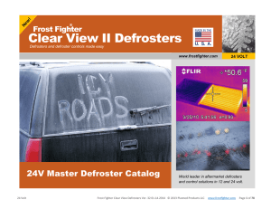 Clear View II Defrosters - Frost Fighter Defroster Repair and