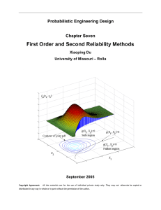 Chapter 7 First Order and Second Reliability Methods