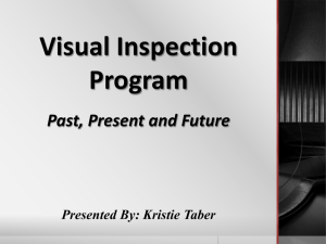 Gilead Science`s Visual Inspection Program