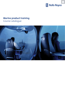 Marine product training Course catalogue - Rolls