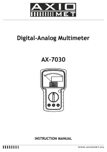 Digital-Analog Multimeter AX-7030