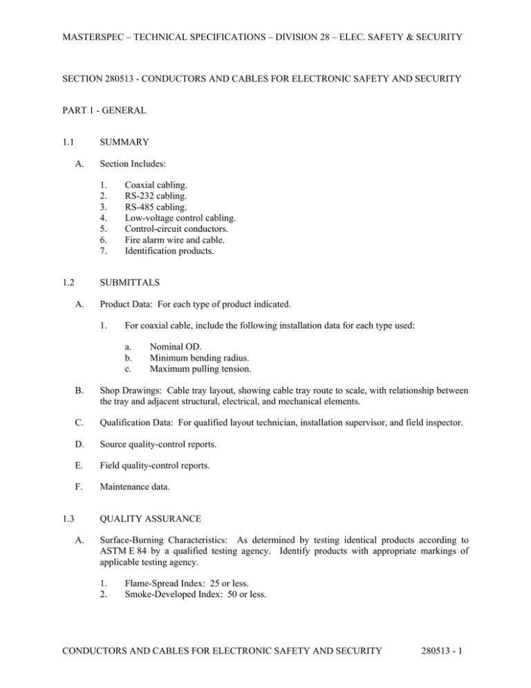 masterspec – technical specifications – division 28 – elec. safety