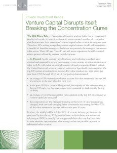 Venture Capital Disrupts Itself