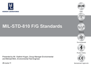 MIL-STD-810 F/G Standards