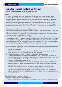 Oscillator Circuit Evaluation Method (1)