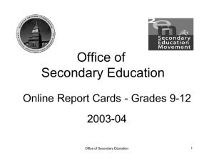 Office of Secondary Education