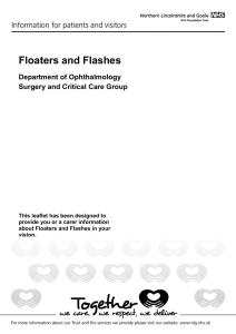 Floaters and Flashes - Northern Lincolnshire and Goole NHS