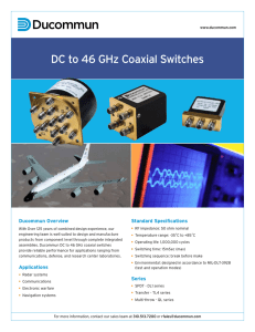 DC to 46 GHz Coaxial Switches