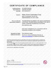 UL Class I, Div 1, Class I, Zone 0 Certification for XR - Nidec