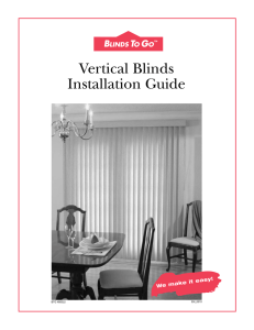 Vertical Blinds Installation Guide