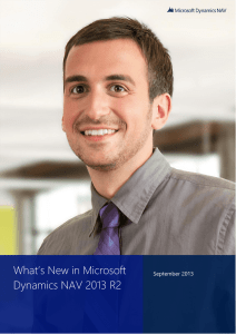 What`s New in Microsoft Dynamics NAV 2013 R2